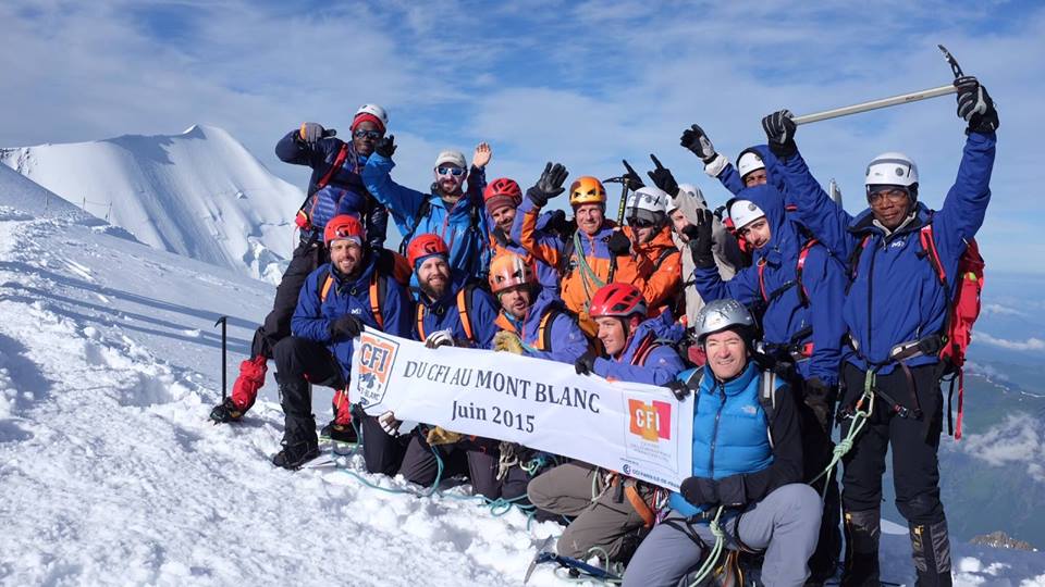 les apprentis du cfi au sommet du mont blanc