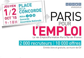 Paris pour l'emploi - Les 1er et 2 octobre 2015