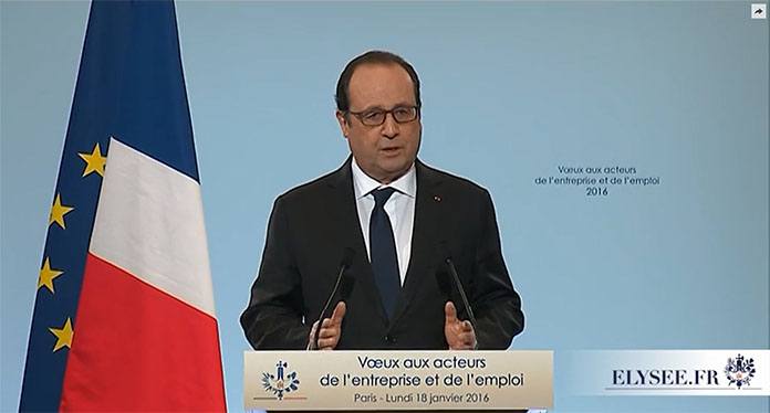 François hollande lors de son discours du 18 janvier - Apprentissage et plan d’urgence pour l’emploi