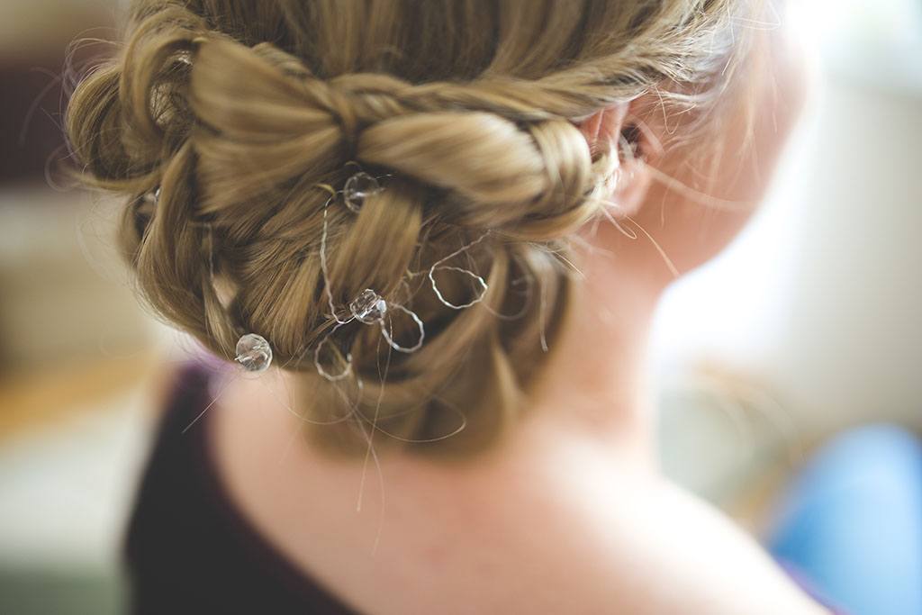 Un chignon travaillé