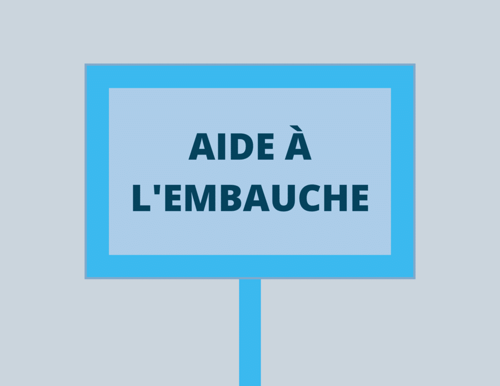 Panneau aide à l'embauche