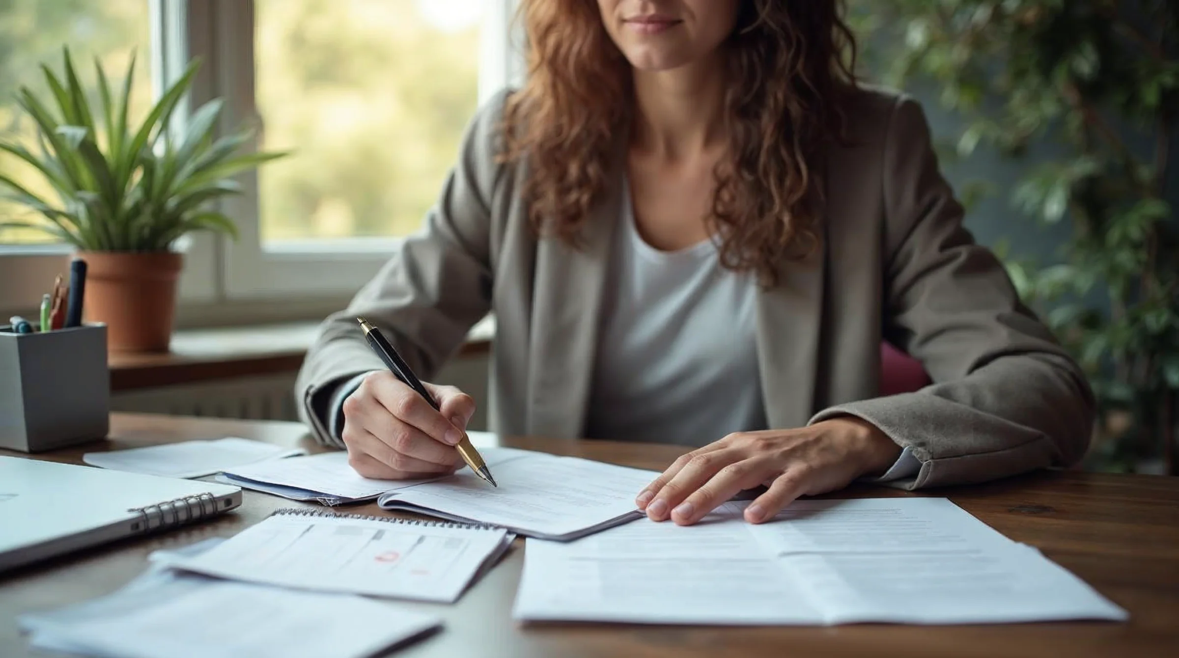 Jeune candidat qui organise sa recherche de bac pro en alternance avec CV, calendrier et documents de formation.