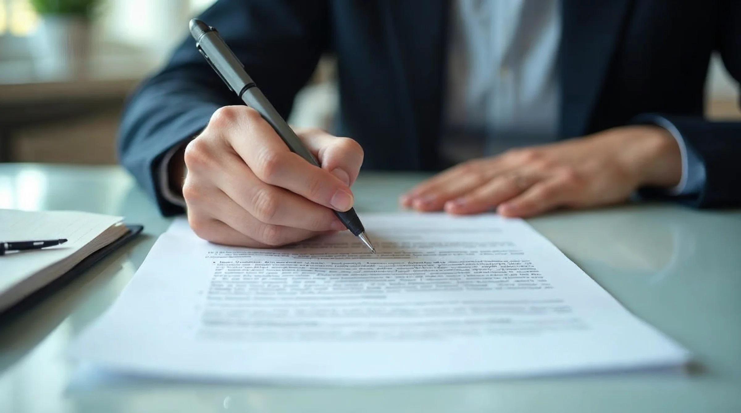 Jeune en bac pro en alternance qui vérifie son contrat et des documents de rémunération avant signature.