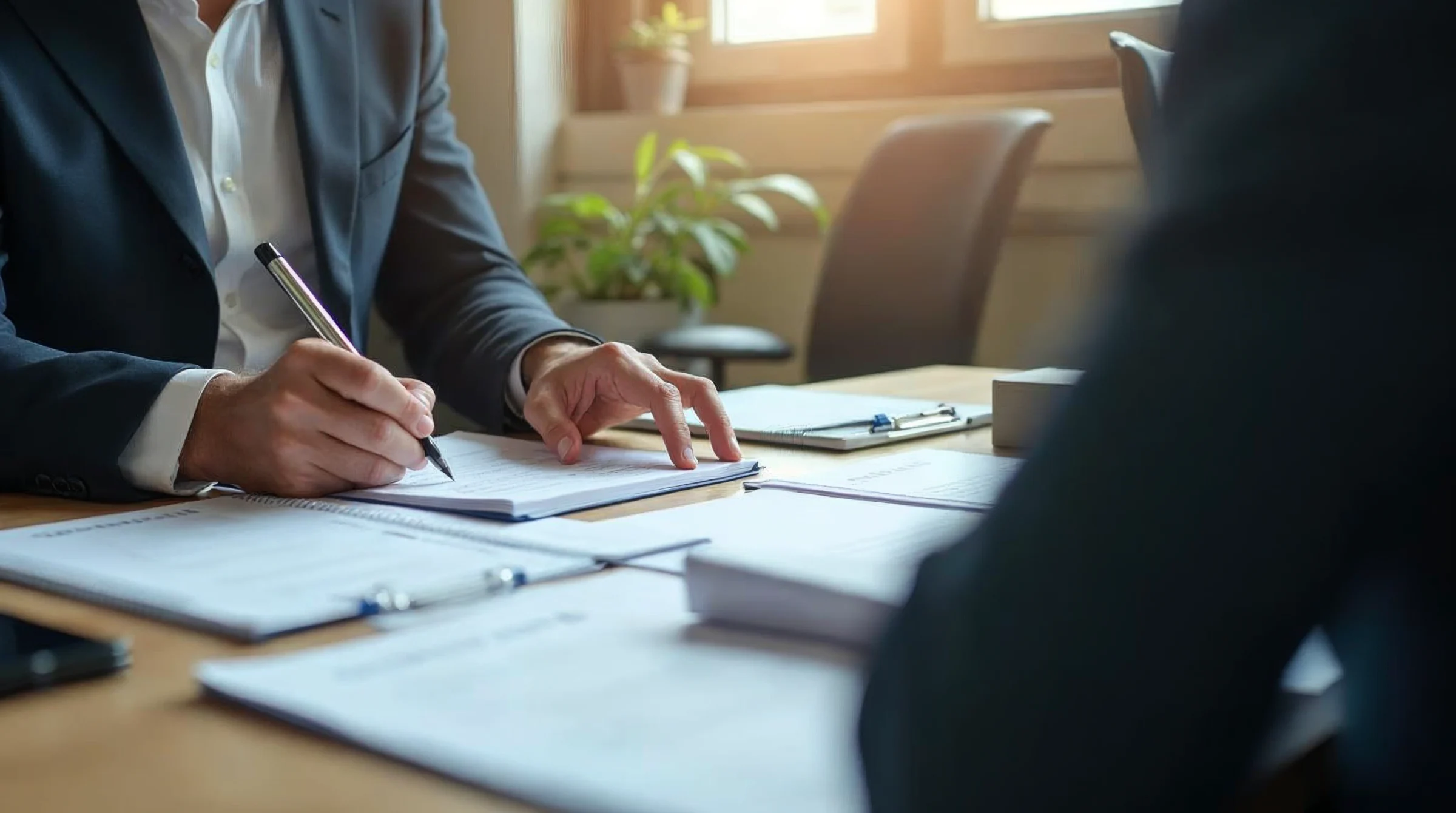 Responsable d’entreprise évaluant de façon concrète une candidature en apprentissage.