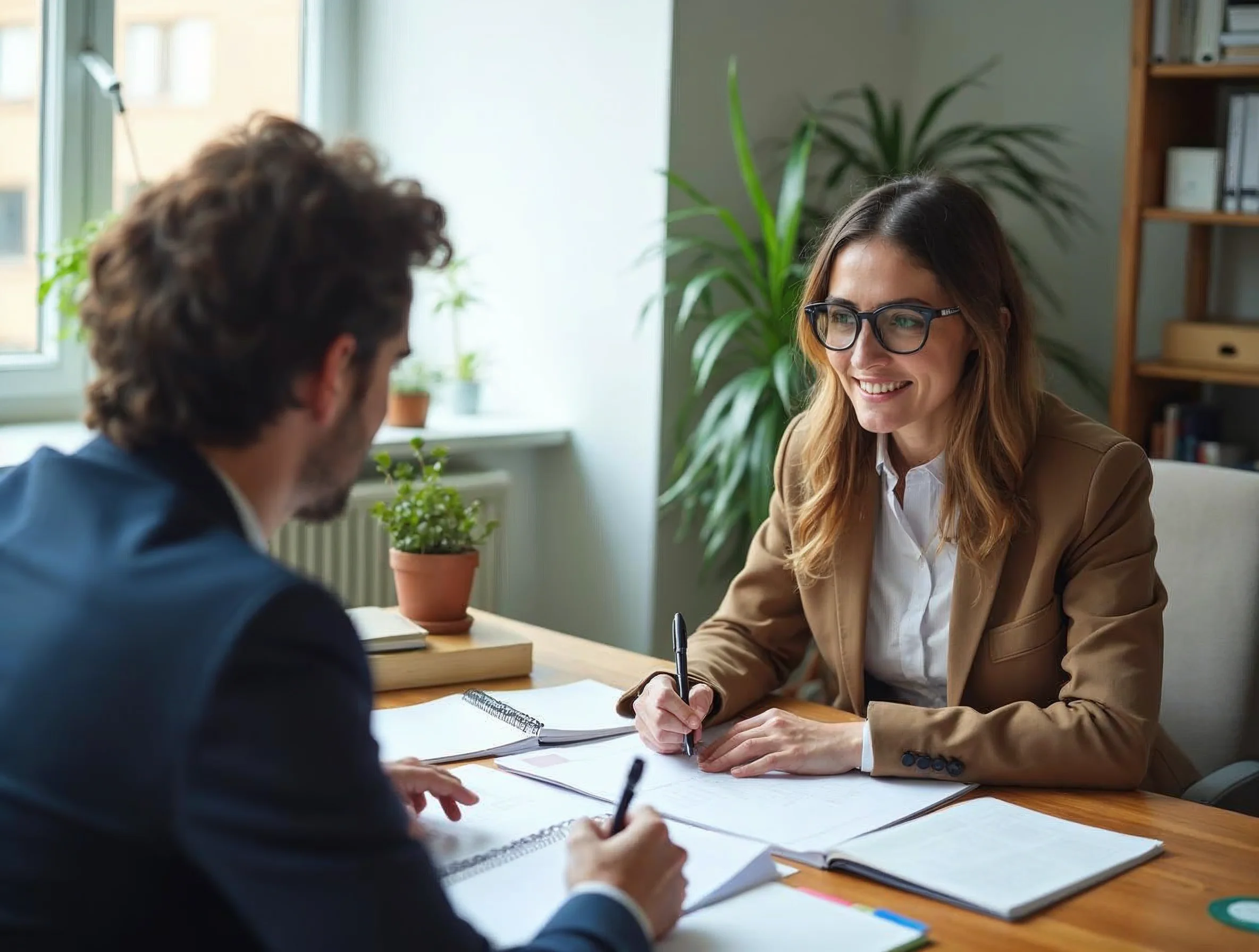 Ce que l’entreprise évalue pendant un entretien d’apprentissage Entretien d’apprentissage montrant l’échange entre projet de formation et attentes de l’entreprise.
