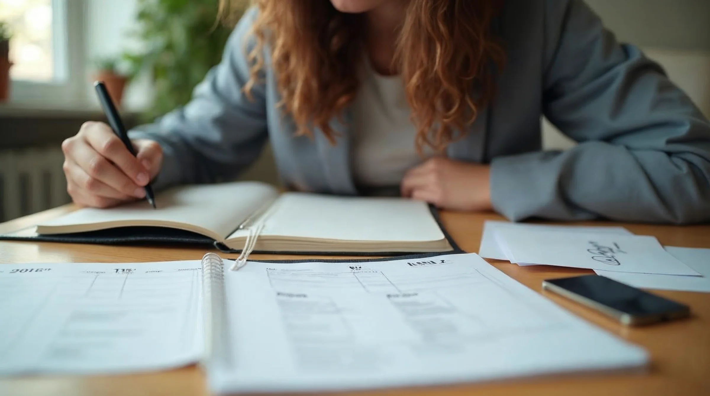 Préparation organisée d’une candidature spontanée pour un apprentissage avec calendrier, documents de formation et entreprises ciblées.