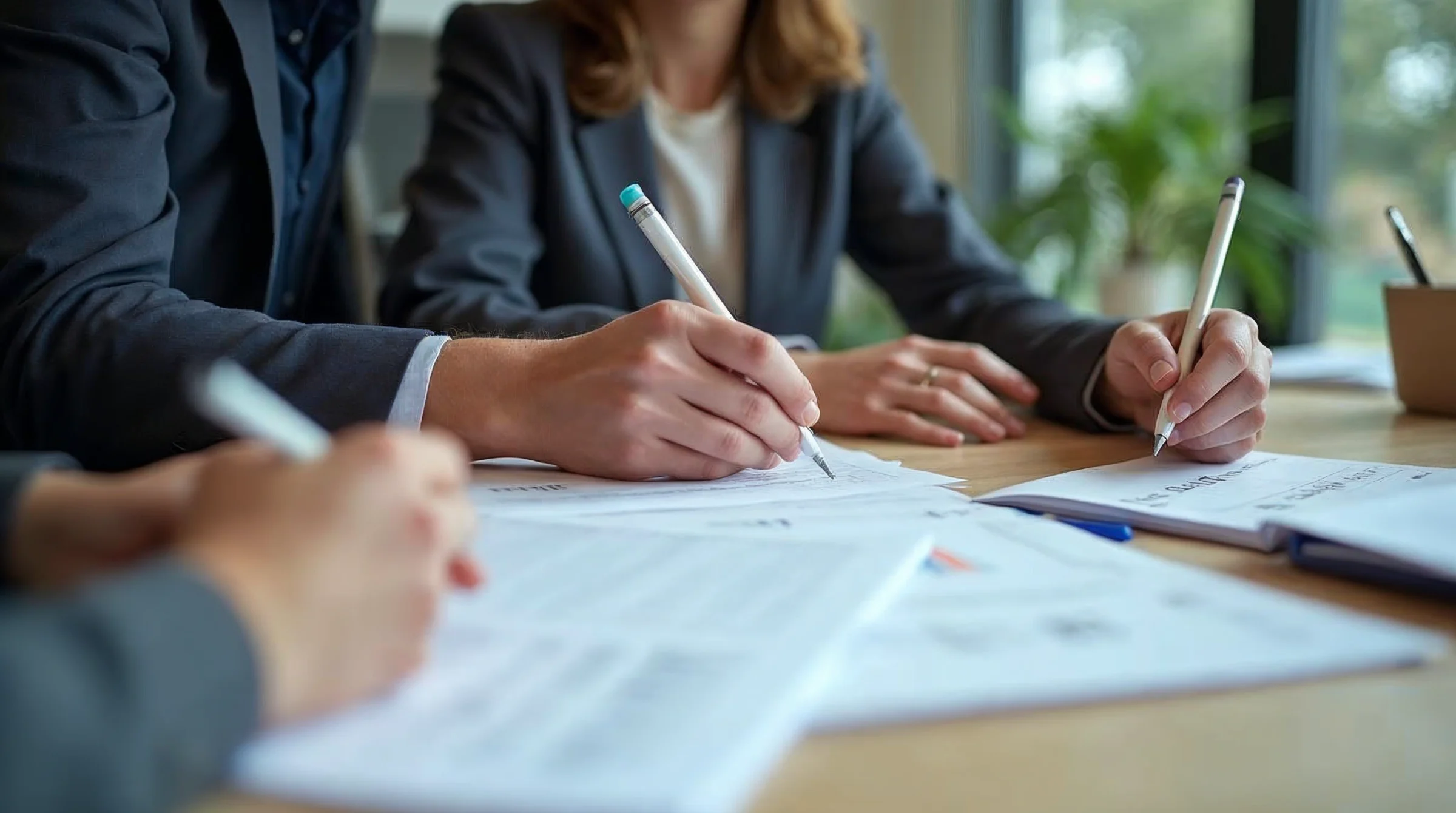 Responsables d’entreprise en train de clarifier le besoin avant de recruter un apprenti