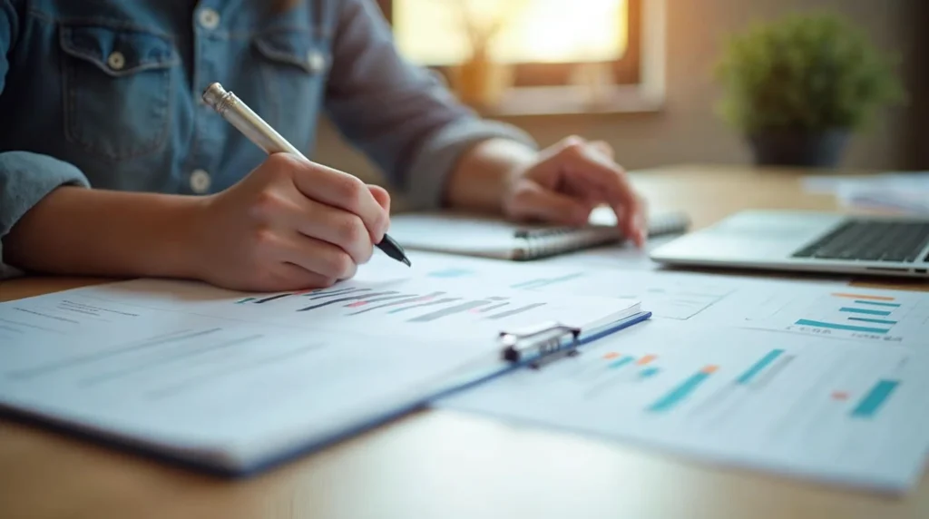 Étudiant en licence en alternance qui compare une offre de missions avec son programme de formation et ses notes.