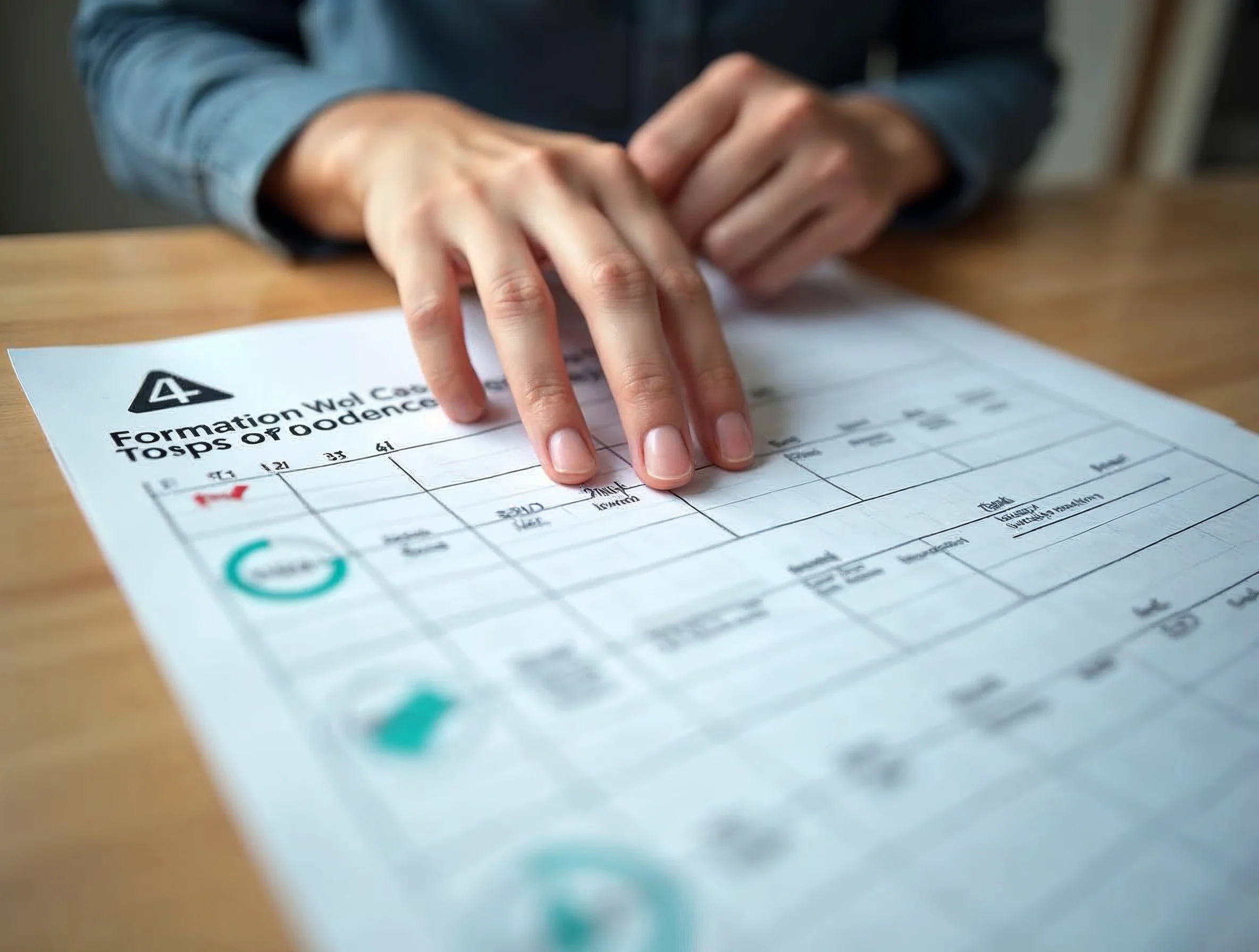 Calendrier du CFA et planning d’entreprise réunis pour suivre le temps de travail d’un apprenti.