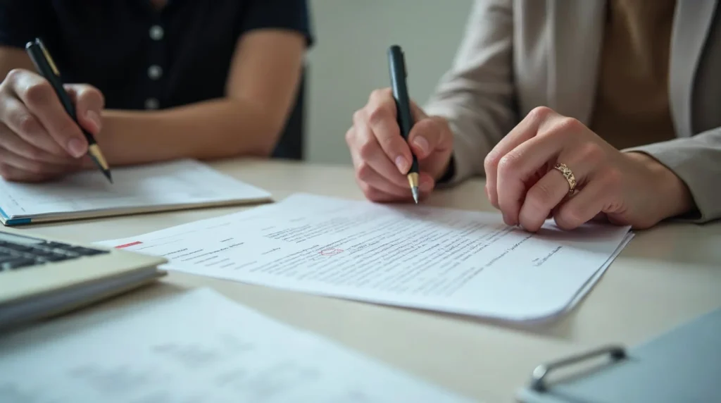 Recruteur analysant une lettre de motivation d’apprentissage avec le CV, les missions et le rythme d’alternance.