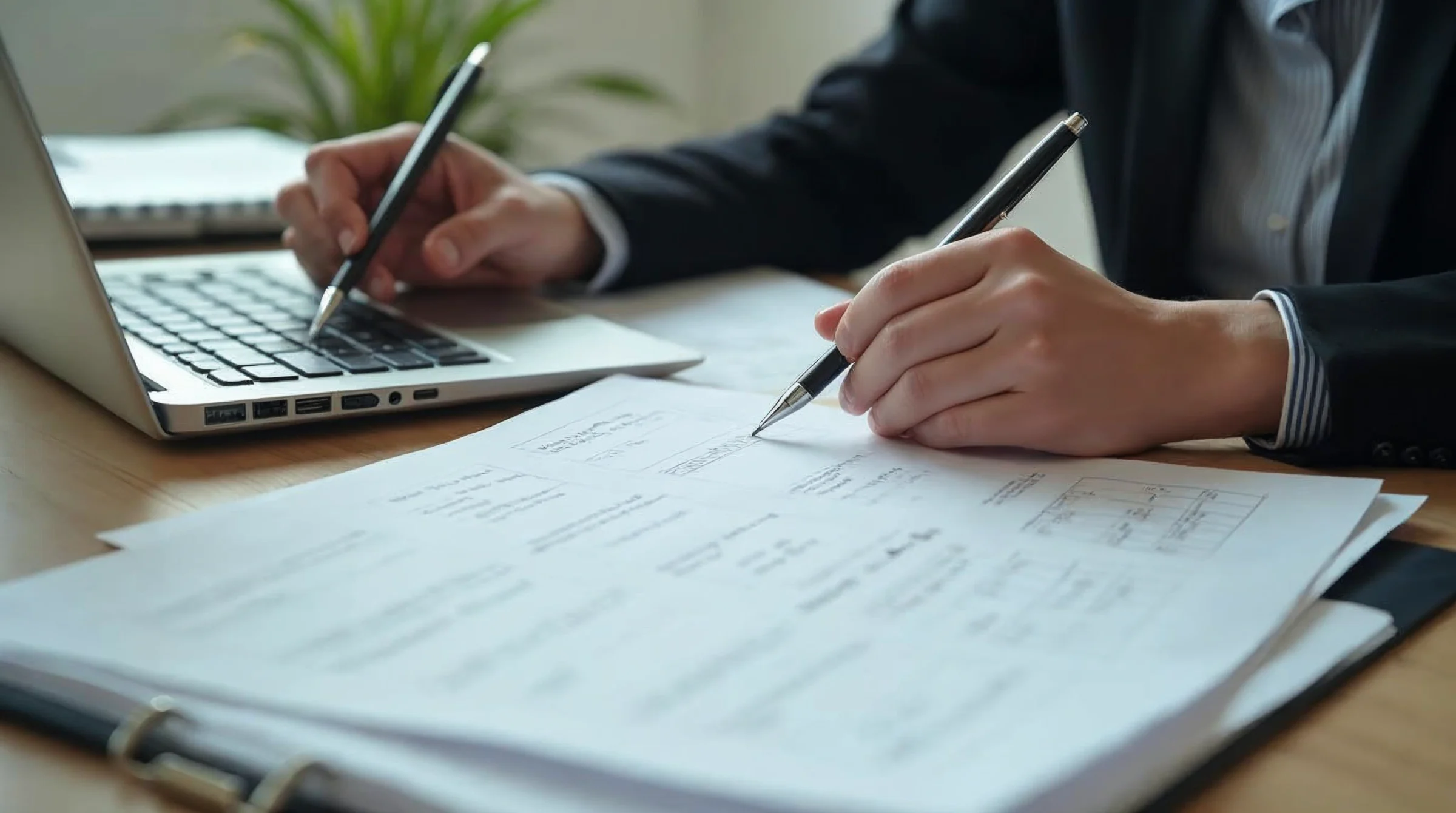 Responsable employeur préparant une estimation du coût d’un apprenti à partir de documents et repères budgétaires.