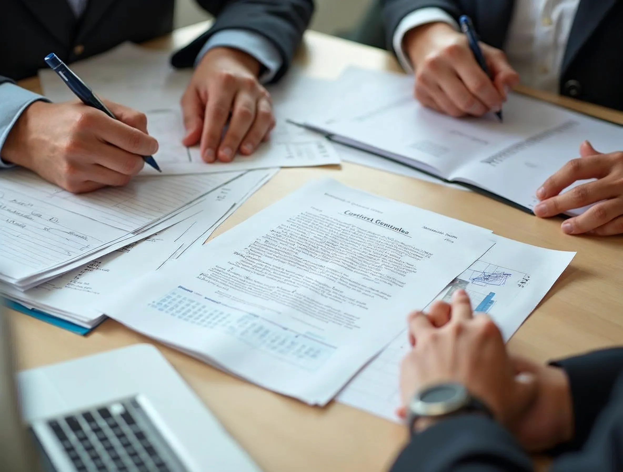Documents utiles rassemblés avant d’estimer le reste à charge d’un apprenti.