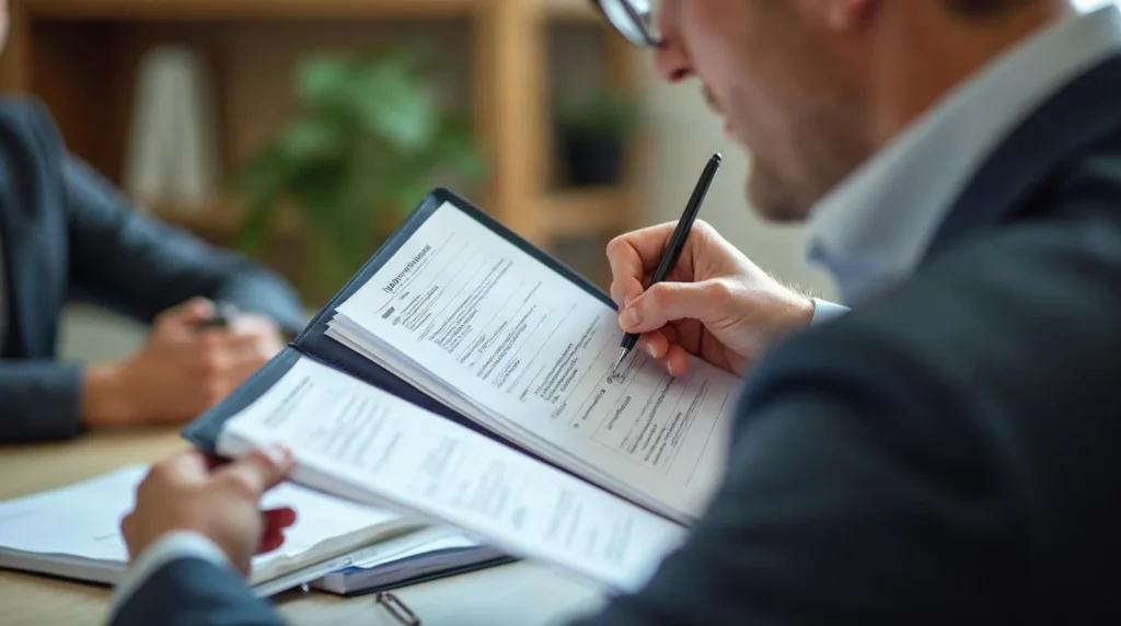 Responsable d’entreprise préparant le recrutement d’un premier apprenti avec documents, budget et organisation du poste de travail.