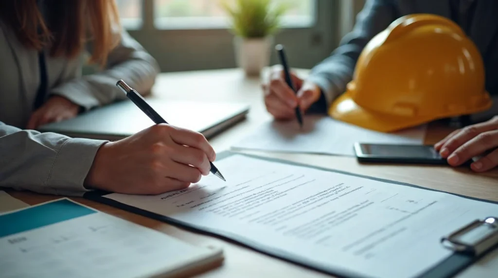Employeur préparant l’arrivée d’un apprenti avec contrat, planning et checklist de suivi des premiers jours en entreprise.