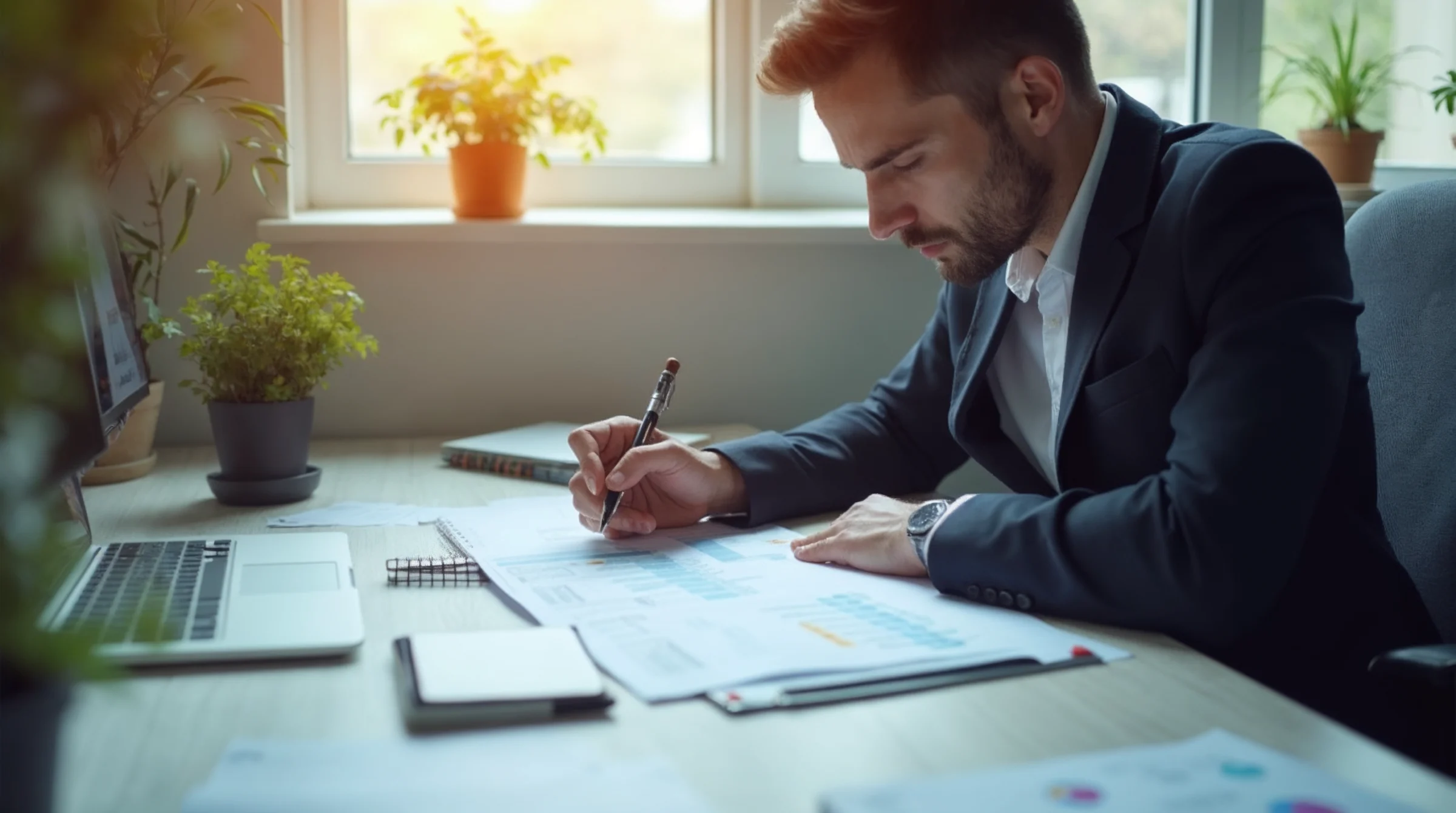 Responsable RH vérifiant un signalement d'absence d'un apprenti transmis par un CFA avec documents et notes de suivi.