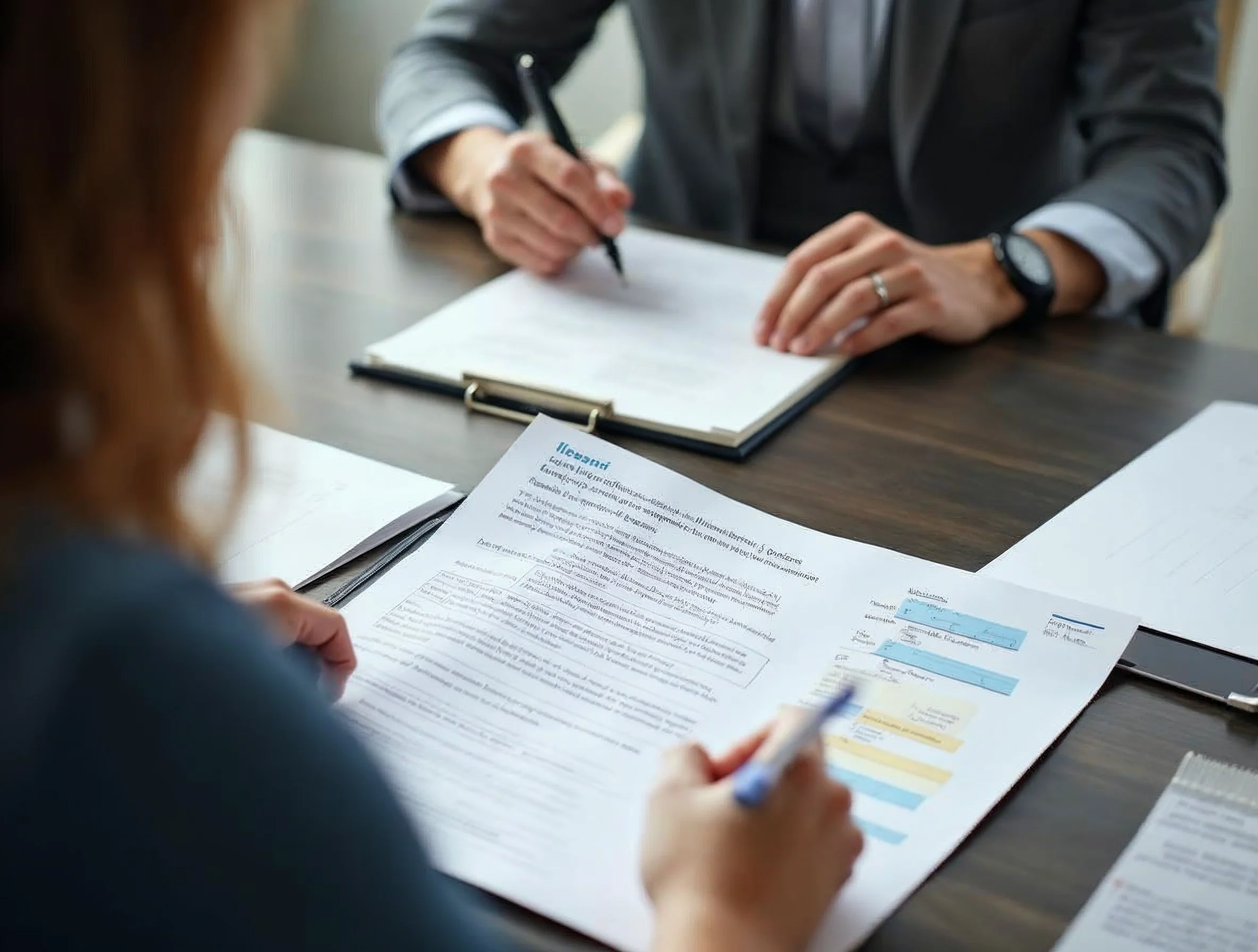 Documents d'offre d'apprentissage clarifiés sur une table avec missions, rythme et conditions expliqués de façon concrète.